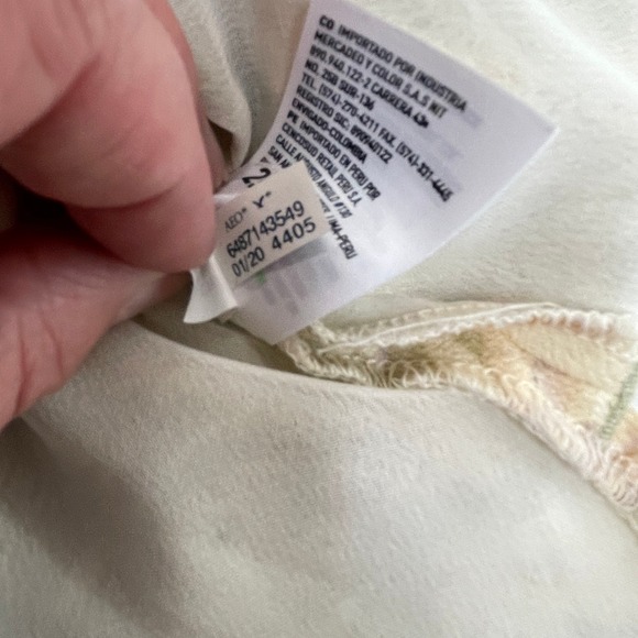 American Eagle Womens Midi Dress Size S Fairy Garden Cottagecore Floral Dainty - Picture 10 of 11